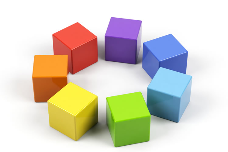 カラフルなキューブ